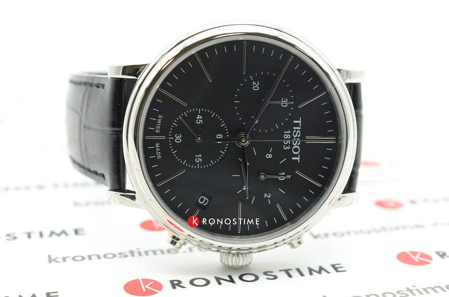 Часы Tissot Carson Premium Chronograph T122.417.16.051.00 — Швейцария, кварцевые