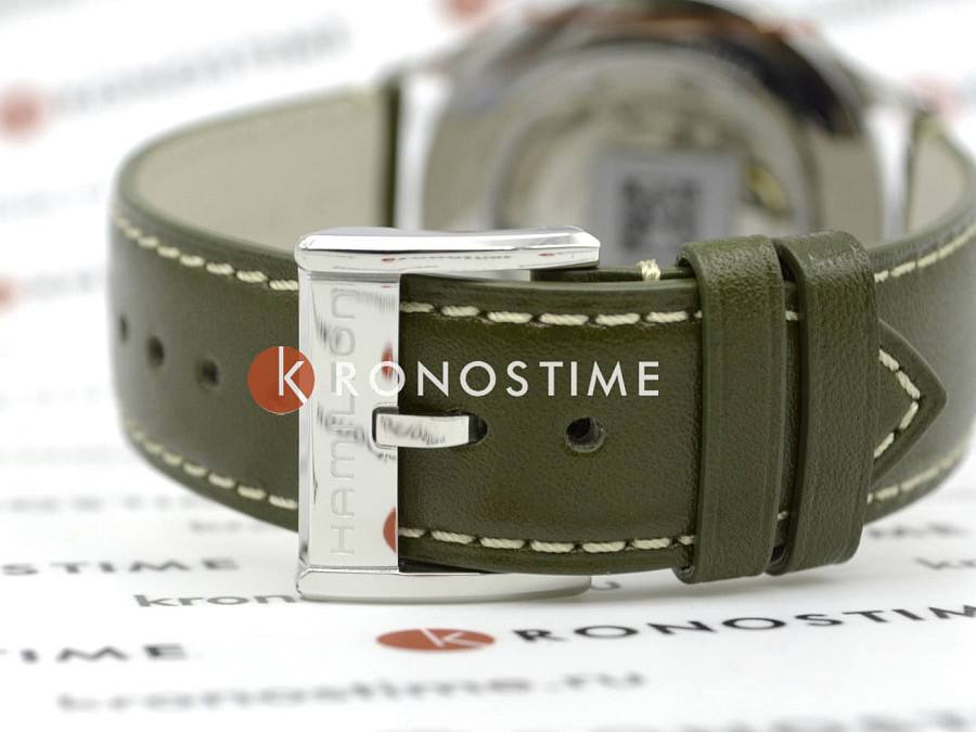 Часы Hamilton Jazzmaster Thinline Auto H38525811 — кожаный, мужские