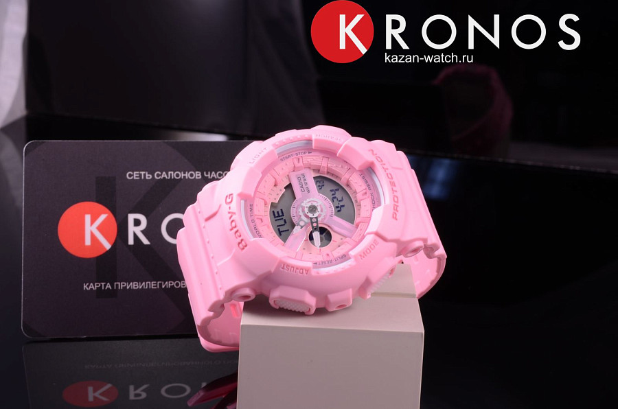 Часы Casio Baby-G BA-110-4A1 — розовый, кварцевые
