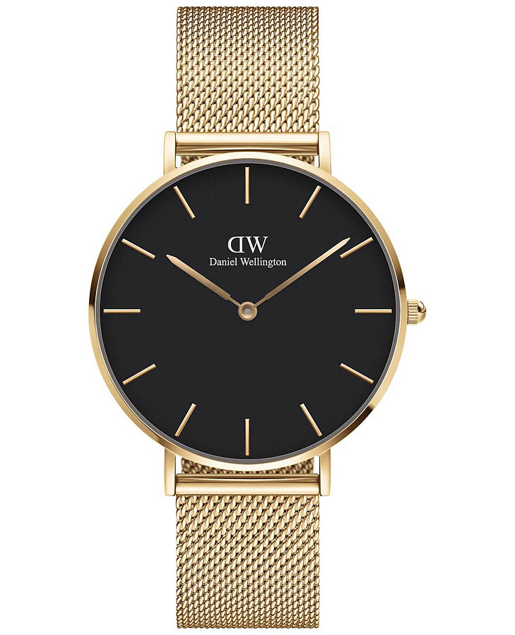 Часы Daniel Wellington Petite Evergold DW00100345 — женские, черный