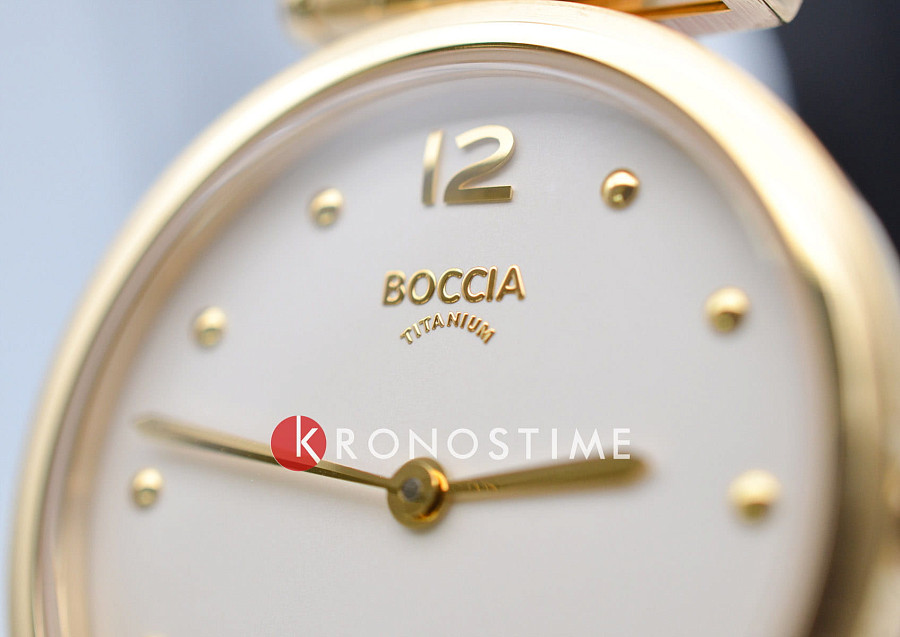 Часы Boccia Titanium Circle-Oval 3349-04 — титановый c pvd покрытием, женские