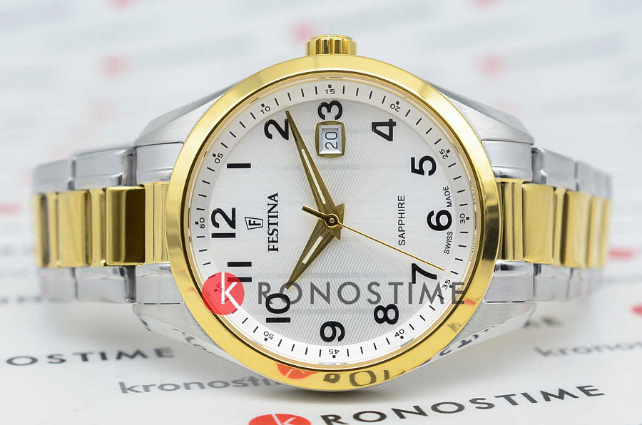 Часы Festina Classics F20027/1 — кварцевые, металл сталь