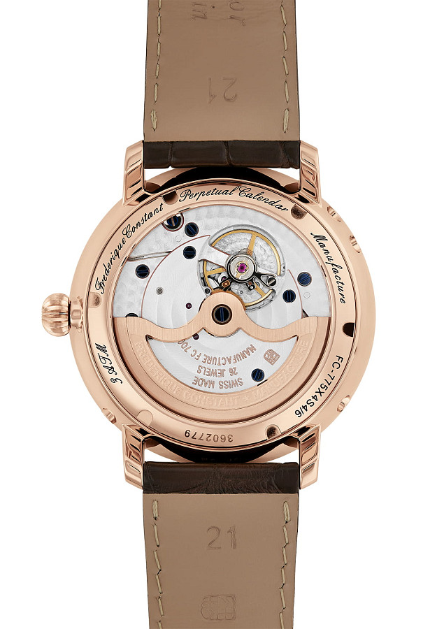 Часы Frederique Constant Slimline Perpectual Calendar Manufacture FC-775V4S4 — металл сталь, Швейцария
