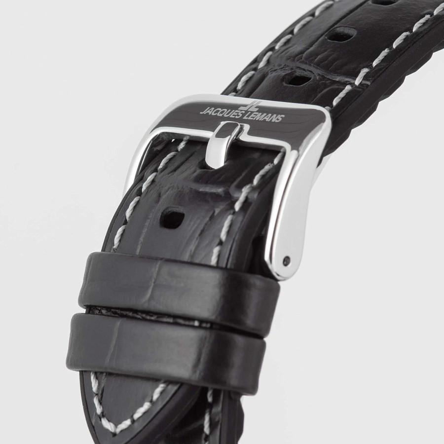 Часы Jacques Lemans Liverpool Diver 1-2206C — зеленый, металл сталь