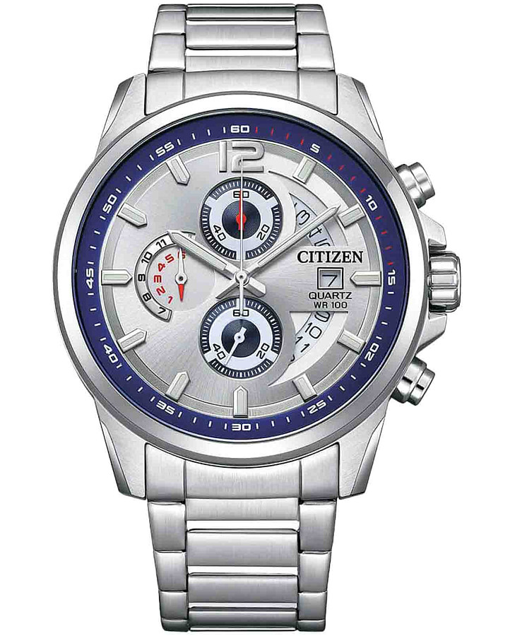 Часы Citizen Chronograph AN3690-56B — мужские, антрацитовый