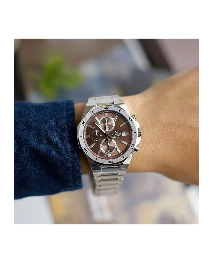 Часы Casio Edifice EFV-640D-5AVUDF (EFV-640D-5A) — кварцевые, сталь металл