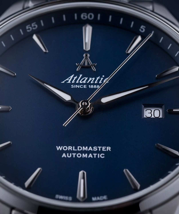 Часы Atlantic Worldmaster 1888 52759.41.51SM — нержавеющая сталь, мужские