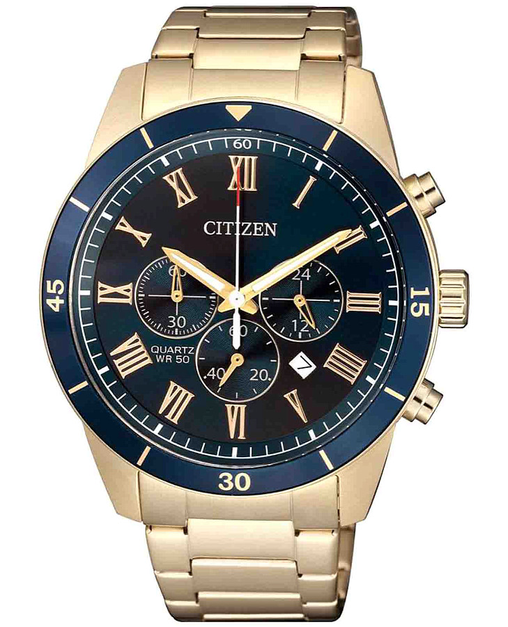 Часы Citizen Chronograph AN8169-58L — мужские, синий