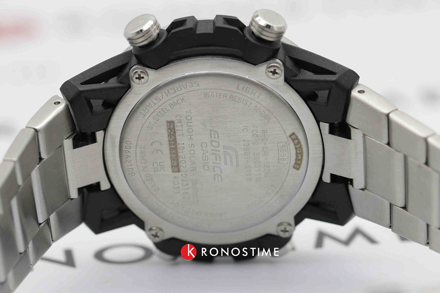 Часы Casio Edifice ECB-2000D-1ADF (ECB-2000D-1A) — серый, карбон сталь металл