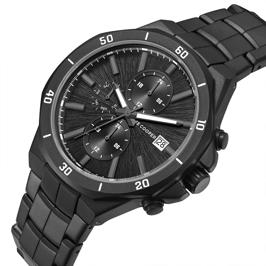 Часы Lee Cooper LC08087.660 — кварцевые, металл суперметалл