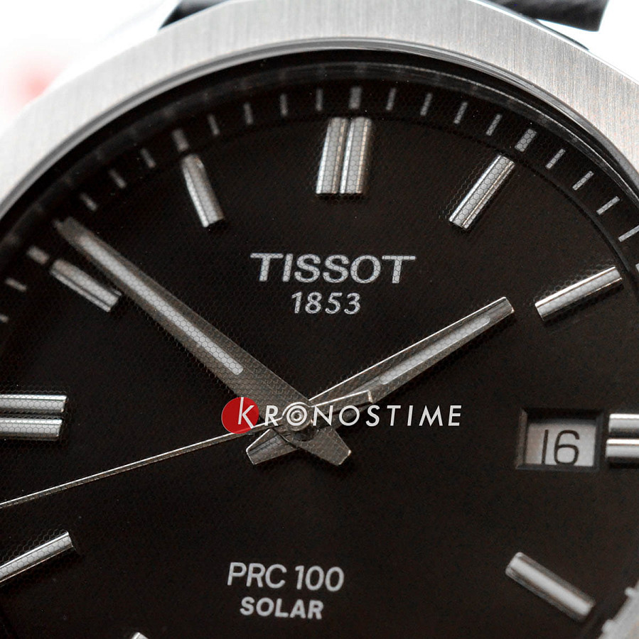 Часы Tissot PRC 100 Solar Quartz 39mm T151.422.16.051.00 — мужские, кожаный