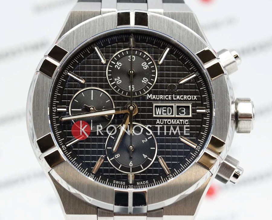 Часы Maurice Lacroix Aikon Automatic Chronograph AI6038-SS000-330-2 — металл сталь, Швейцария