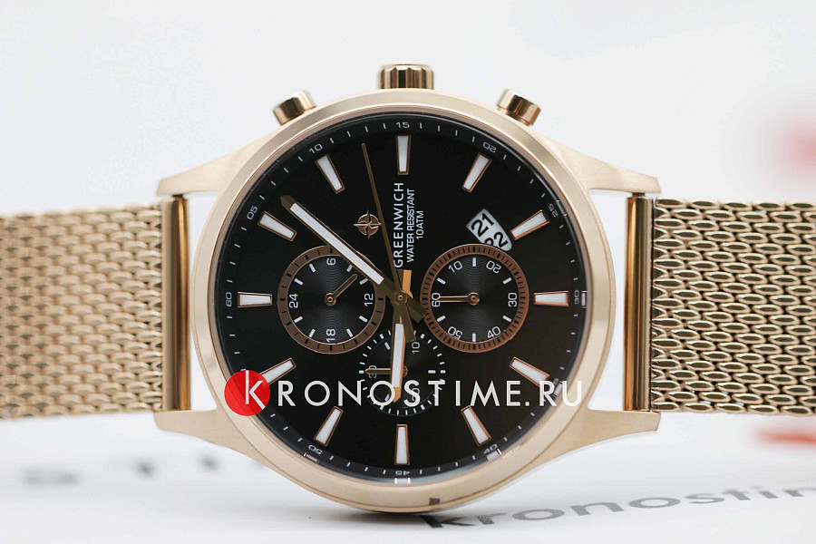 Часы Greenwich Navigator GW 053.49.31 — кварцевые, сталь металл