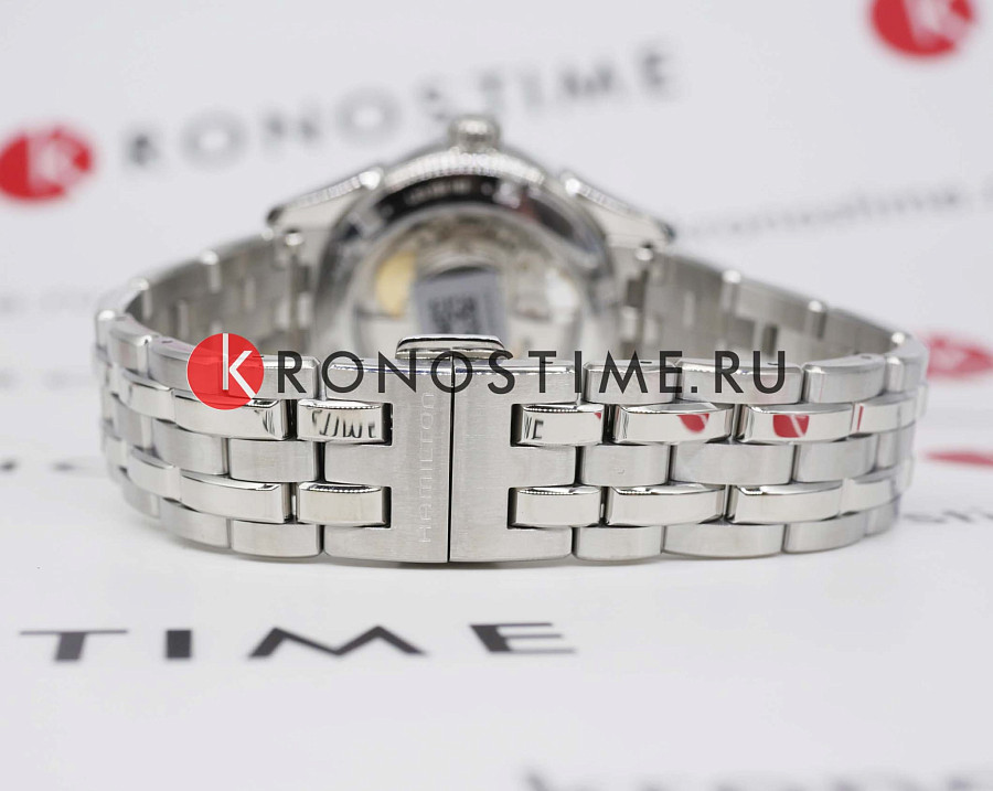 Часы Hamilton Jazzmaster Open Heart Lady Auto H32215170 — розовый, металл сталь