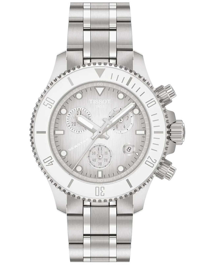 Часы Tissot Seastar 1000 38 mm T120.217.11.011.00 — мужские, белый