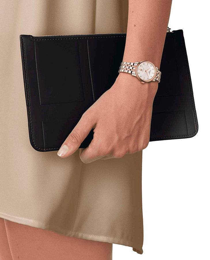 Часы Tissot Carson Automatic Lady T122.207.22.036.00 — механические, сталь металл