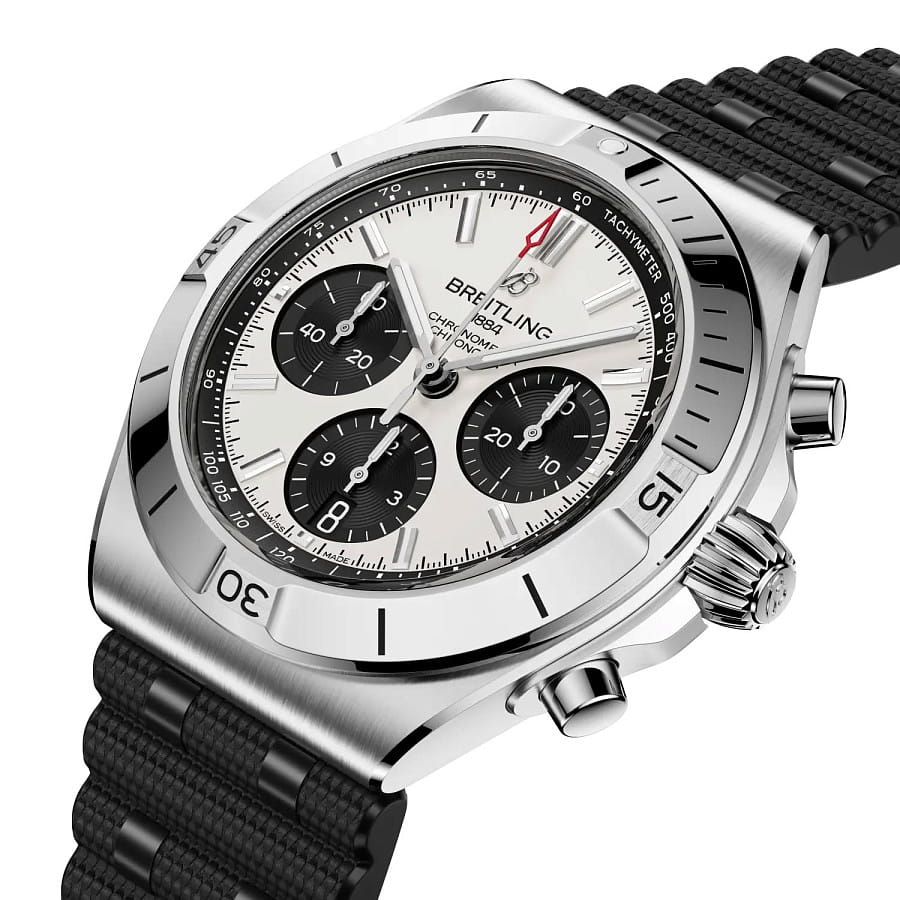 Часы Breitling Chronomat B01 Chronograph 42 mm AB0158101A1S1 — механические, сталь металл