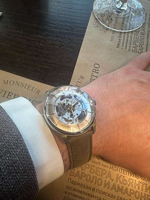 Фото покупателя: Швейцарские механические наручные часы Tissot Chemin des Tourelles Squelette T139.836.16.261.00