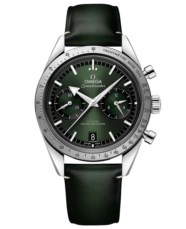 Часы Omega Speedmaster '57 332.12.41.51.10.001 — мужские, зеленый