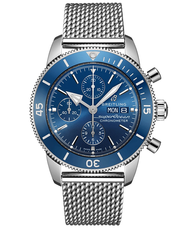 Часы Breitling Superocean Heritage Chronograph 44 A13313161C1A1 — мужские, синий