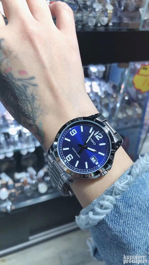 Часы Casio Collection MTP-V004D-2BUDF (MTP-V004D-2B) — кварцевые, сталь металл