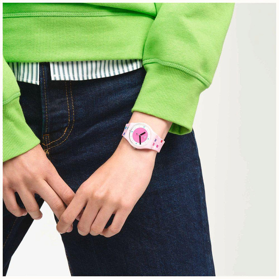 Часы Swatch Gent Biosourced Standart SO28P109 — силикон, женские