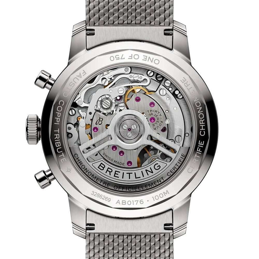 Часы Breitling Top Time B01 Fausto Coppi AB01768A1A1A1 — механические, металл сталь