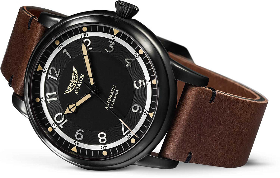 Часы Aviator Douglas Dakota V.3.31.5.228.4 — кожаный, мужские