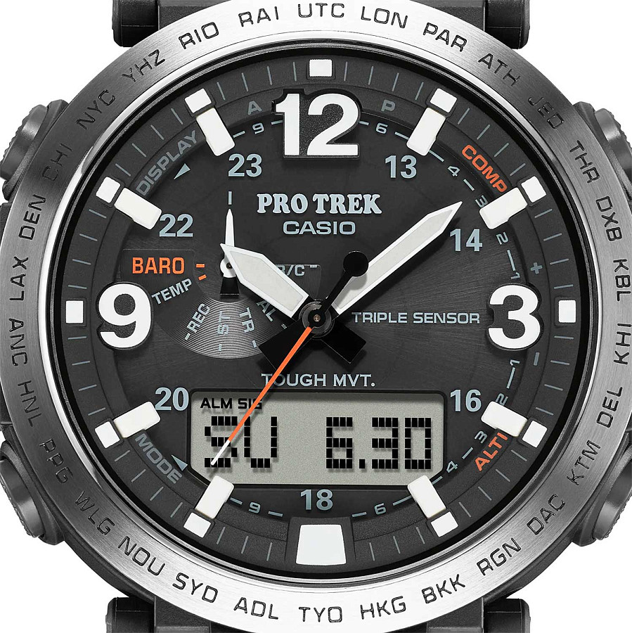 Часы Casio Pro Trek PRW-6611Y-1ER — пластик, мужские