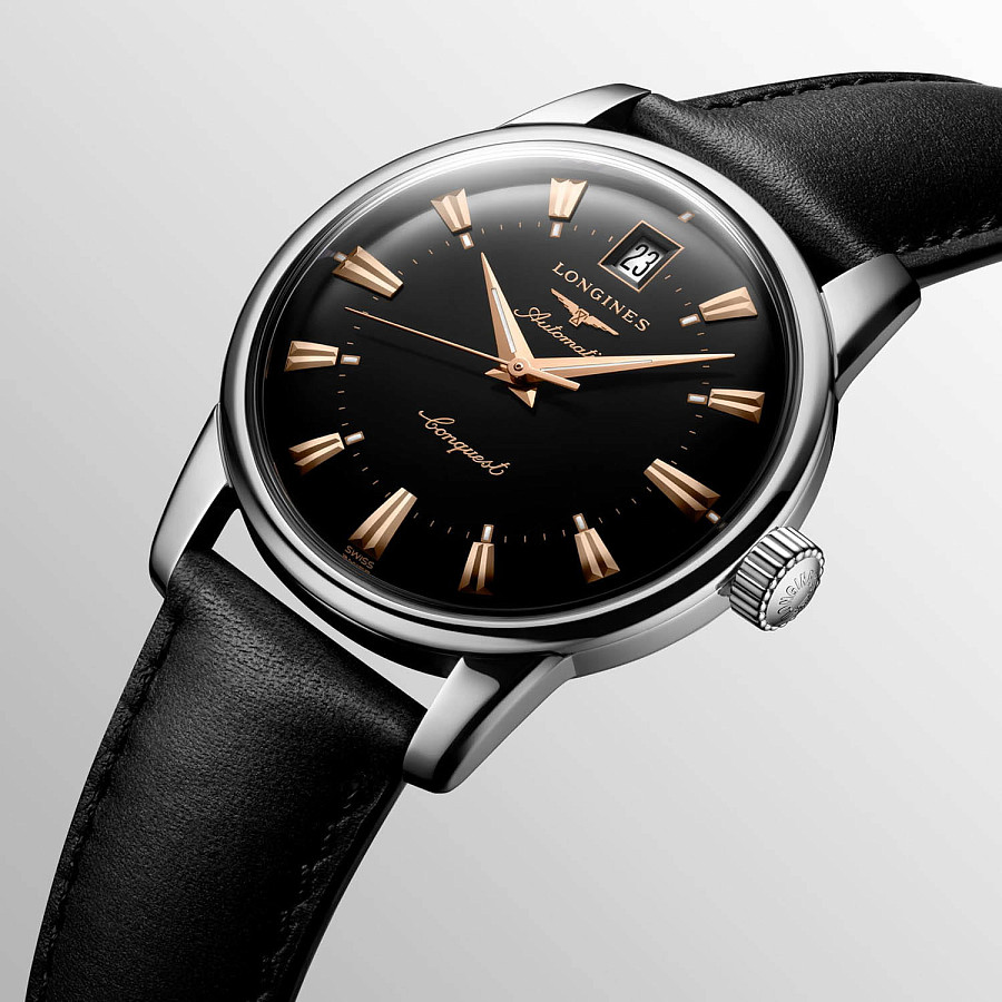 Часы Longines Heritage L1.611.4.52.4 — механические, металл сталь