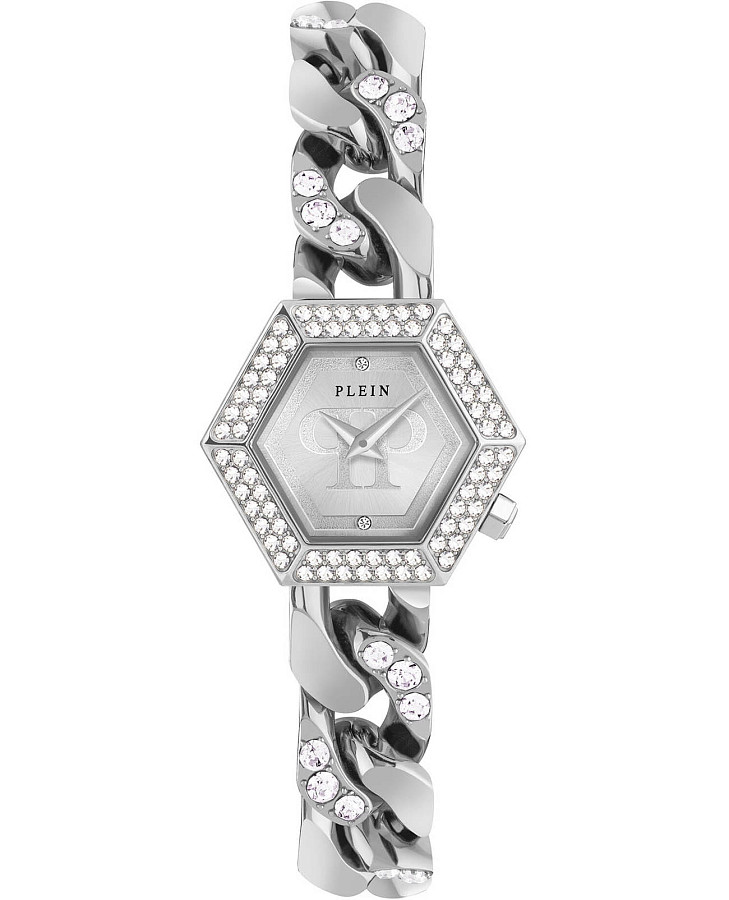 Часы Philipp Plein The Hexagon Groumette PWWBA0123 — женские, серебристый