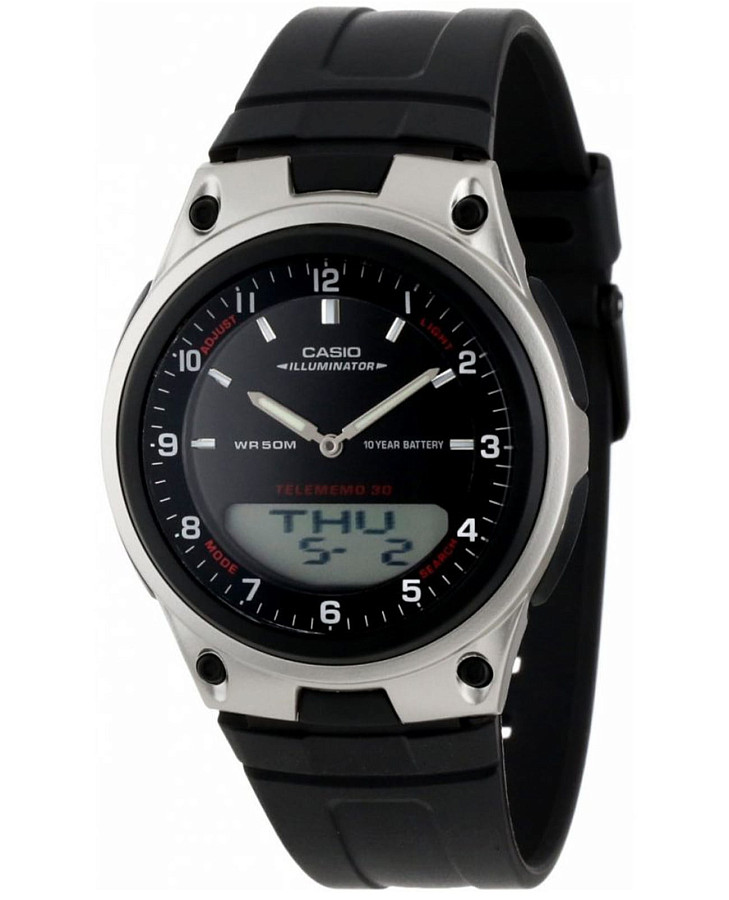 Часы Casio Illuminator AW-80-1AVDF (AW-80-1A) — мужские, черный