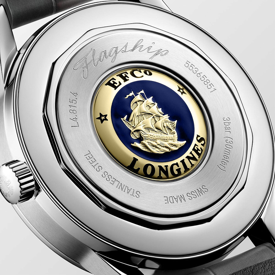 Часы Longines Flagship Heritage L4.815.4.52.2 — кожаный, мужские