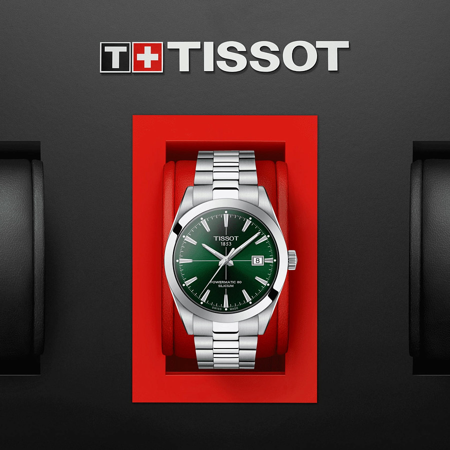Часы Tissot Gentleman Powermatic 80 Silicium T127.407.11.091.01 — Швейцария, механические