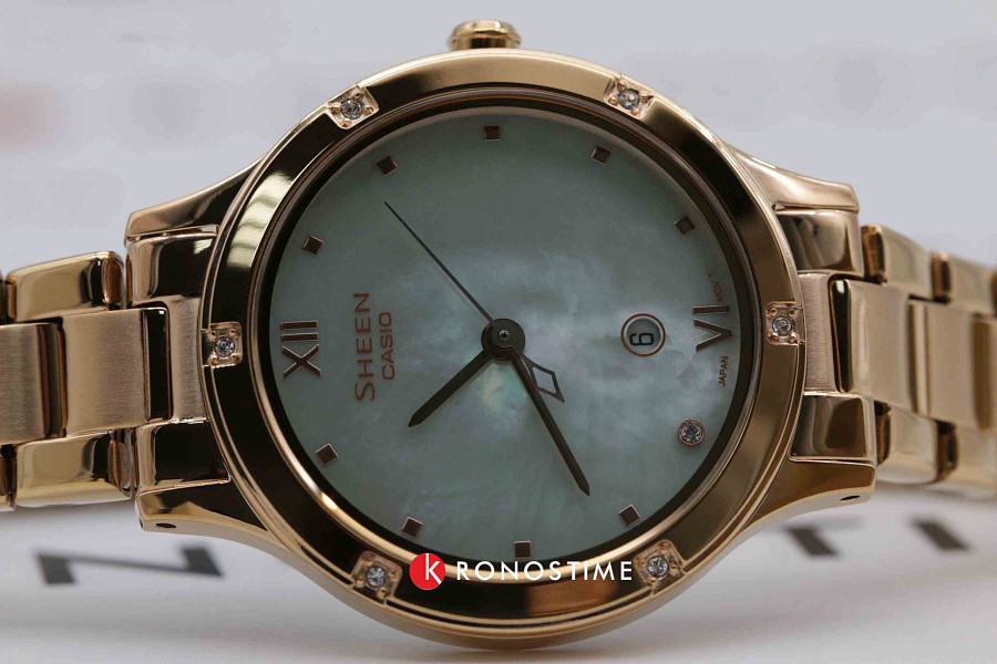 Часы Casio Sheen SHE-4546PG-3A — нержавеющая сталь, женские