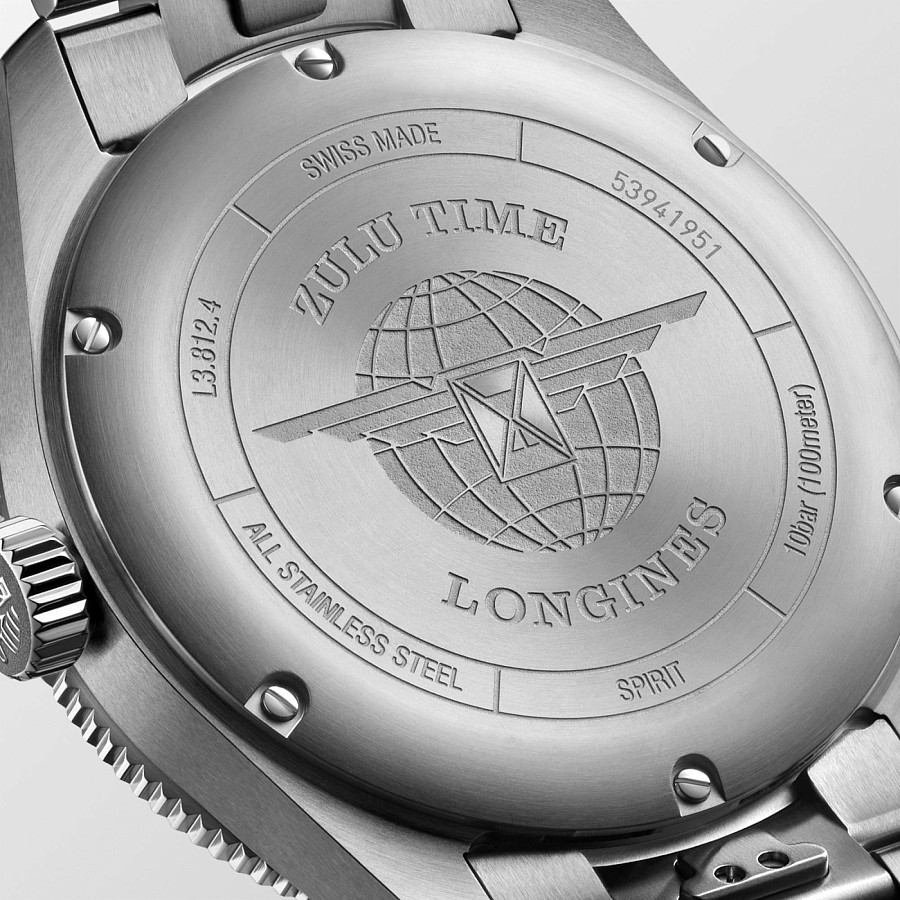 Часы Longines Spirit L3.812.4.93.6 — синий, керамика металл сталь