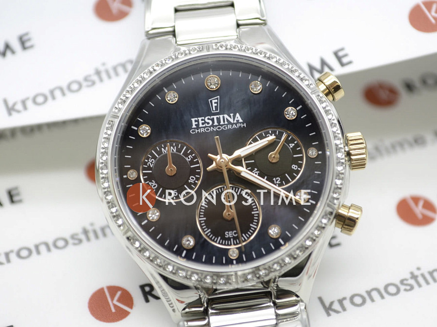 Часы Festina Boyfriend F20401/4 — черный, сталь