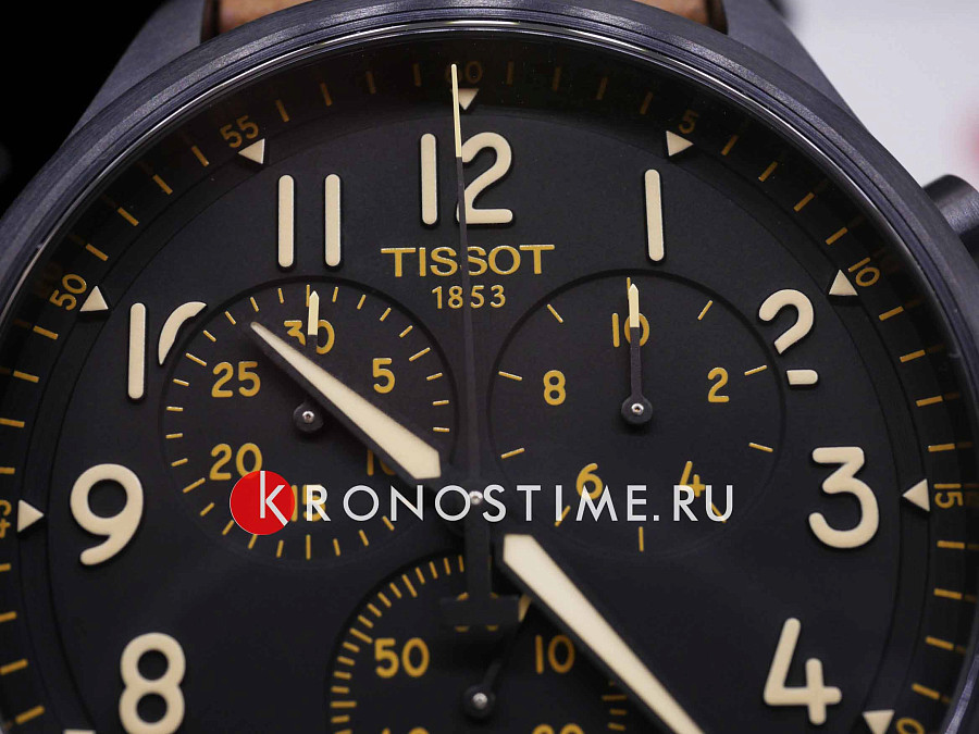 Часы Tissot Chrono XL T116.617.36.052.03 — черный, металл сталь