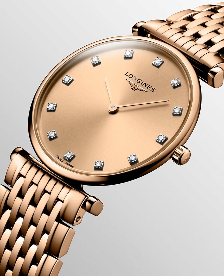 Часы Longines La Grande Classique L4.512.1.90.8 — женские, сталь c pvd покрытием