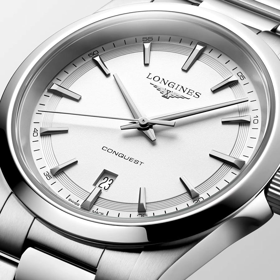 Часы Longines Conquest 41 mm L3.860.4.12.6 — нержавеющая сталь, мужские