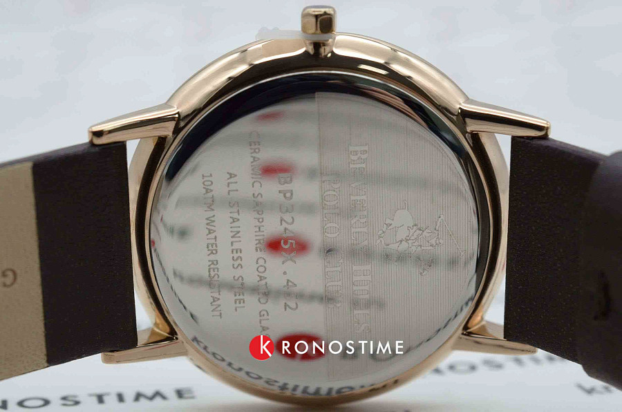 Часы Beverly Hills Polo Club BP3245X.452 — мужские, кожаный
