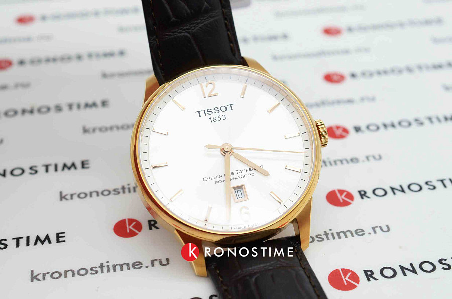 Часы Tissot Chemin des Tourelles Powermatic 80 T099.407.36.037.00 — сталь металл, Швейцария