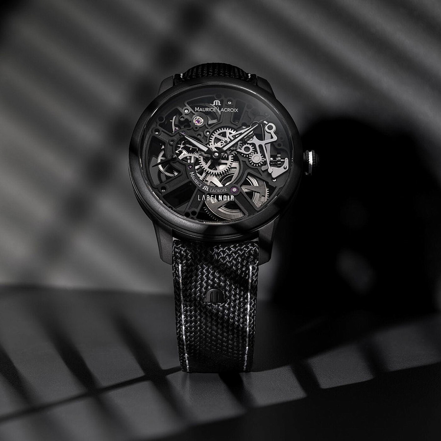 Часы Maurice Lacroix Masterpiece Skeleton Label Noir MP7228-DLB04-090-2 — Швейцария, механические