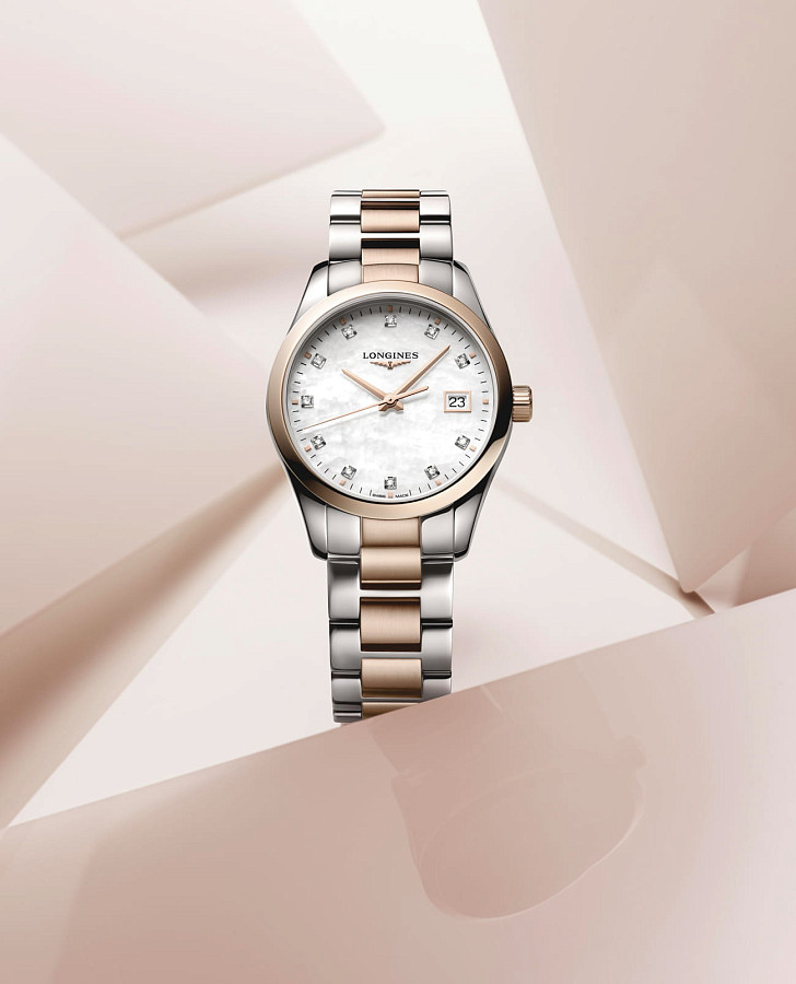 Часы Longines Conquest Classic L2.386.3.87.7 — кварцевые, Швейцария, женские