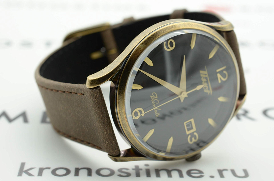 Часы Tissot Heritage Visodate T118.410.36.057.00 — кожаный, мужские
