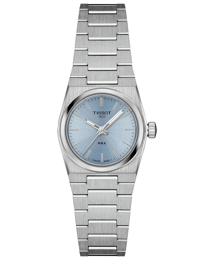 Часы Tissot PRX 25 mm T137.010.11.351.00 — женские, голубой