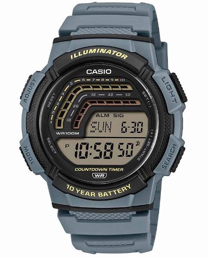 Часы Casio Collection WS-1800-2A — мужские, черный