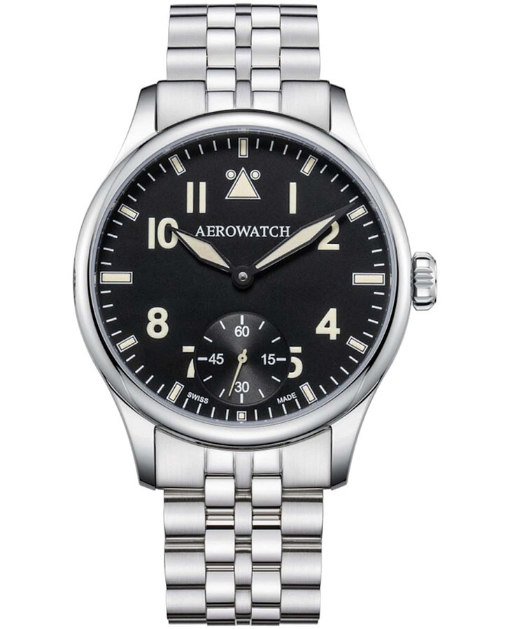 Часы Aerowatch Renaissance 55981 AA02 M — мужские, черный