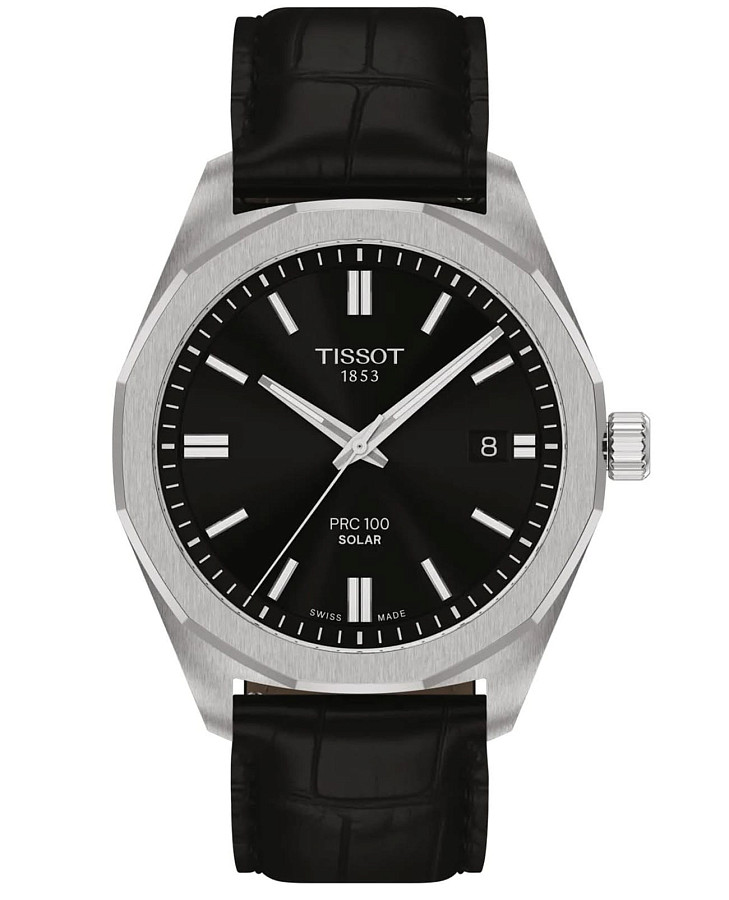 Часы Tissot PRC 100 Solar Quartz 39mm T151.422.16.051.00 — мужские, черный