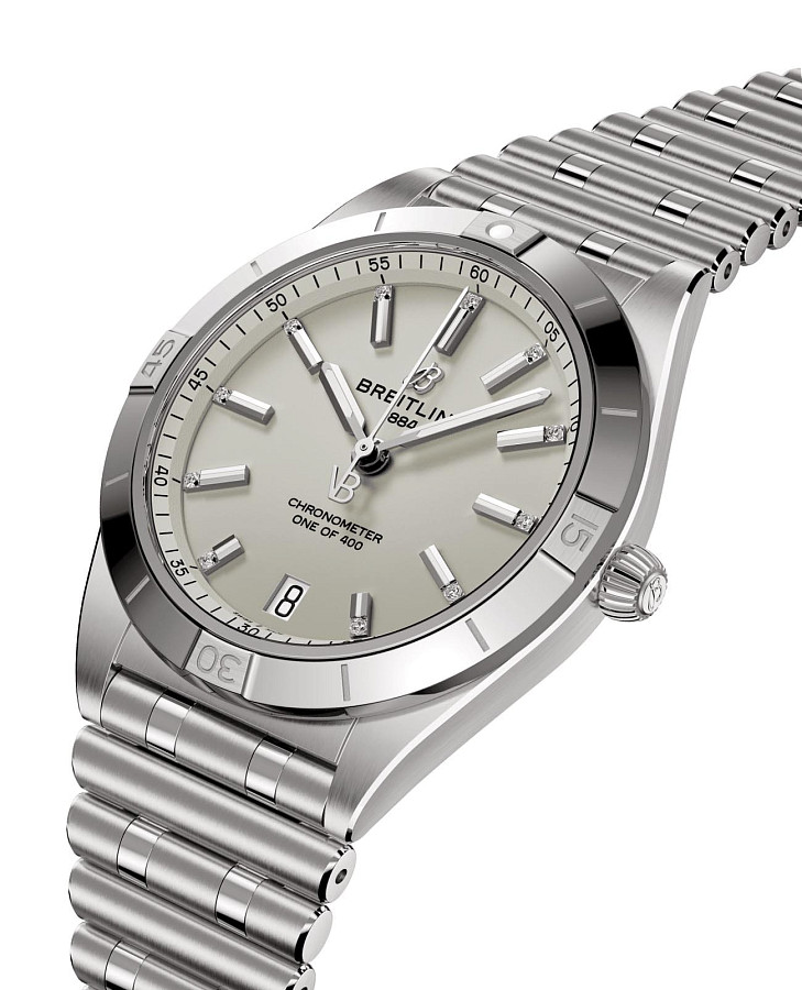 Часы Breitling Chronomat Automatic 36 Victoria Beckham A103801A1G1A1 — механические, металл сталь